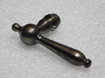 Revo Single Door Handle - Dark Patinated Brass