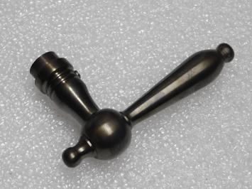 Revo Single Door Handle - Dark Patinated Brass