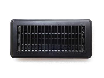Adjustable Air Grill - Rectangle - Black - Metal