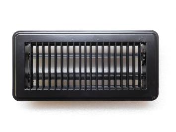 Adjustable Air Grill - Rectangle - Black - Metal