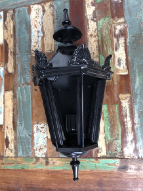 Buitenlamp , Aluminium, zwart met Lampen fitting en glas Alkmaar - 55cm