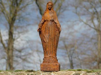 Mary statue - cast iron - rust colour