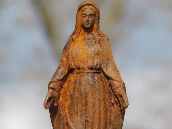 Maria beeld - gietijzer - roestkleur