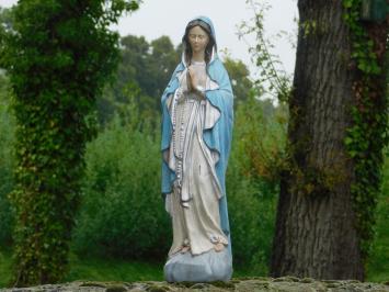 Beeld Maria met Rozenkrans - Polystone - In Kleur