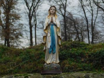 Statue of Mary with rosary - polystone