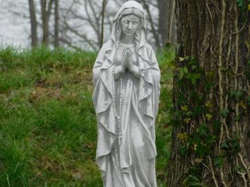 Mary on Pedestal with Greek Monogram - 160 cm - Stone