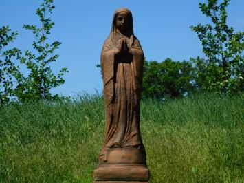 Praying Virgin Mary Statue – 90 cm – Solid Stone in Oxide Finish – Classic Garden Statue