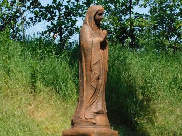 Praying Virgin Mary Statue – 90 cm – Solid Stone in Oxide Finish – Classic Garden Statue