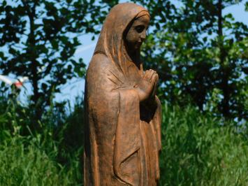 Praying Virgin Mary Statue – 90 cm – Solid Stone in Oxide Finish – Classic Garden Statue