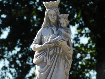 Beeld Maria met Kind - 80 cm - Vol Steen - exclusief