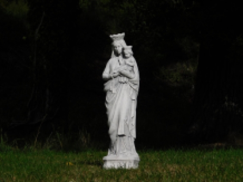 Statue Maria mit Kind - Vollstein - exklusiv