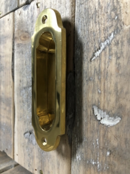 Bowl handle, polished brass, handle, classic for sliding door