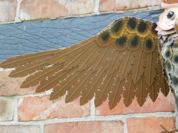 Sculptuur Uil XL - Wanddecoratie - Metaal