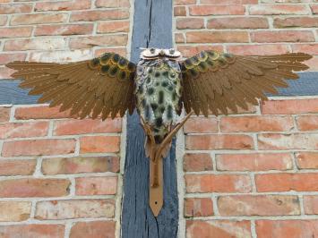 Sculptuur Uil XL - Wanddecoratie - Metaal