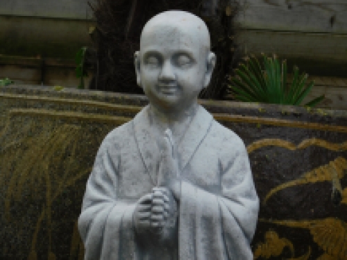 Greeting Monk - full off stone