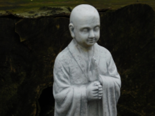 Greeting Monk - full off stone