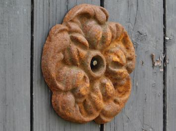 Gietijzeren Muuranker - 15 cm - Bloemmotief