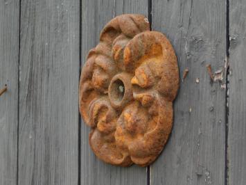 Gietijzeren Muuranker - 15 cm - Bloemmotief