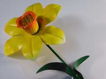 Handmade Daffodil - Yellow - Metal - 50 cm