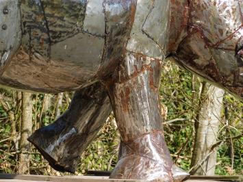 Nashorn ''Rino'' XXL - 130 x 210 cm - Handgefertigt und einmalig