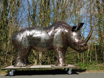 Nashorn ''Rino'' XXL - 130 x 210 cm - Handgefertigt und einmalig