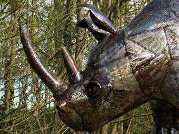 Nashorn ''Rino'' XXL - 130 x 210 cm - Handgefertigt und einmalig