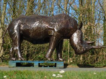 Neushoorn ''Suma'' XXL - 120 x 250 cm - Handgemaakt en Uniek