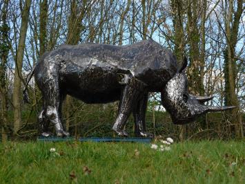 Neushoorn ''Suma'' XXL - 120 x 250 cm - Handgemaakt en Uniek