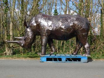 Neushoorn ''Suma'' XXL - 120 x 250 cm - Handgemaakt en Uniek