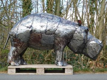 Nijlpaard ''Nilo'' XXL - 105 x 190 cm - Handgemaakt & Uniek