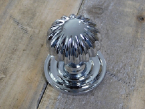 Deurknop gepolijst chroom  - verchroomde knop (vast)
