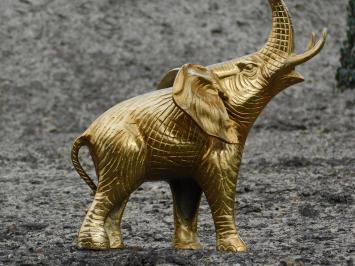 Sculptuur olifant - goud - alu