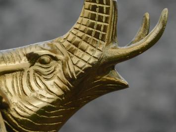 Skulptur Elefant - gold - alu