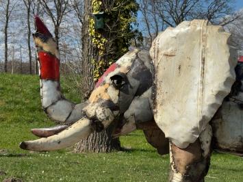 Elefant in Farbe - 160 cm - Handgefertigt & Einzigartig