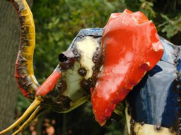 Nacho the Elephant - 80 x 90 cm - Colorful Sculpture - African Artwork