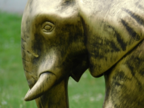 Statue elephant - gold - polystone