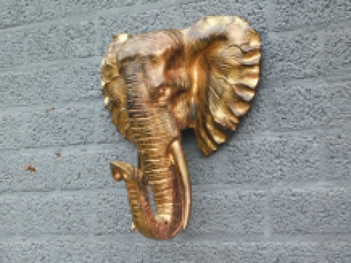 Beautiful black and gold elephant head wall ornament, beautiful!!