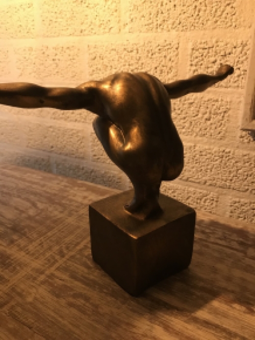 Beautiful sculpture/statue of an Olympian Man, a very athletic man