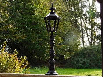 Classic Freestanding Outdoor Lamp with Fleur-de-Lis - 102 cm - Black - Aluminum