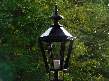 Classic Freestanding Outdoor Lamp with Fleur-de-Lis - 102 cm - Black - Aluminum