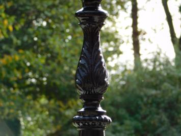 Classic Freestanding Outdoor Lamp with Fleur-de-Lis - 102 cm - Black - Aluminum