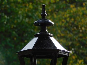 Classic Freestanding Outdoor Lamp with Fleur-de-Lis - 102 cm - Black - Aluminum