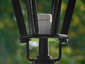 Classic Freestanding Outdoor Lamp with Fleur-de-Lis - 102 cm - Black - Aluminum