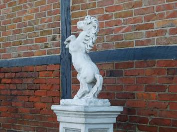 Horse on Base - 140 cm - Solid Stone