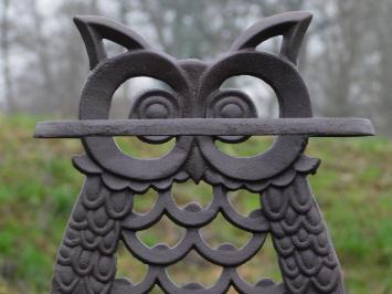 Umbrella stand Owl - Brown - Cast iron 