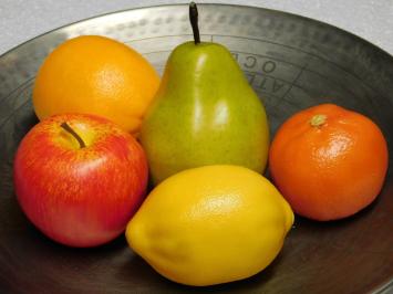 Decoratieve Appel en Peer – Kunstfruit