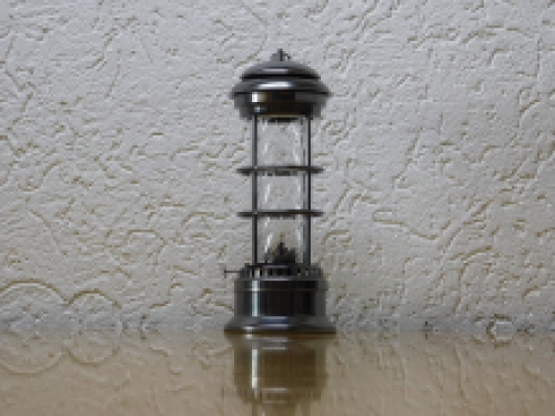 Petroleumlamp - rust-iron-old look-met glas - 30cm