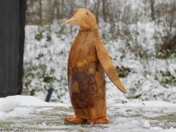 Beeld Pinguïn - Teakhout - Houten Sculptuur