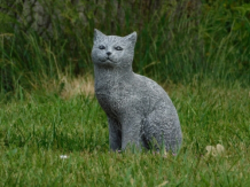 Cat made of stone - detailed - grey