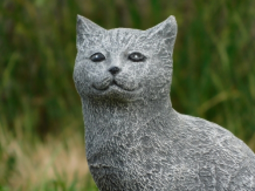 Cat made of stone - detailed - grey